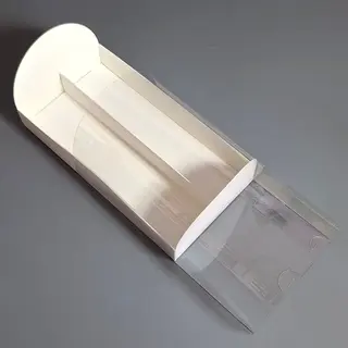 Коробка Box.kz на два деления белая 