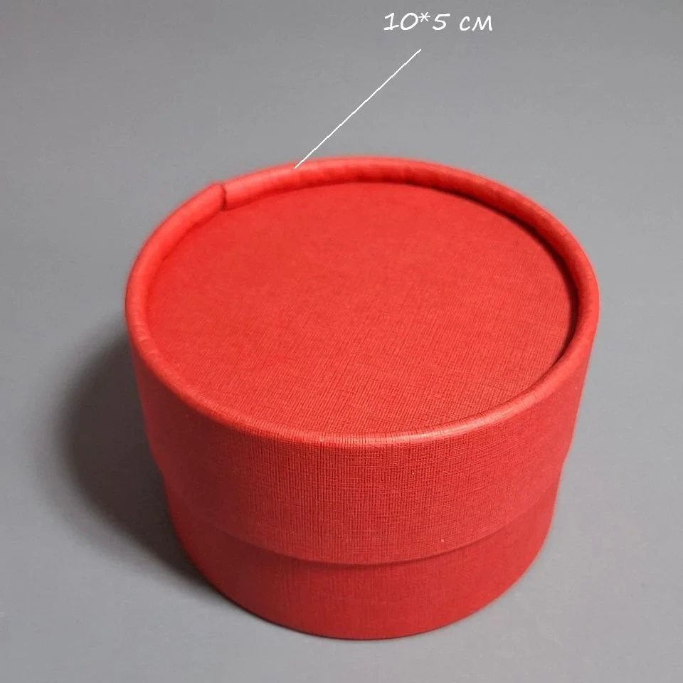 Коробка Box.kz Круглая 10x5см красная 