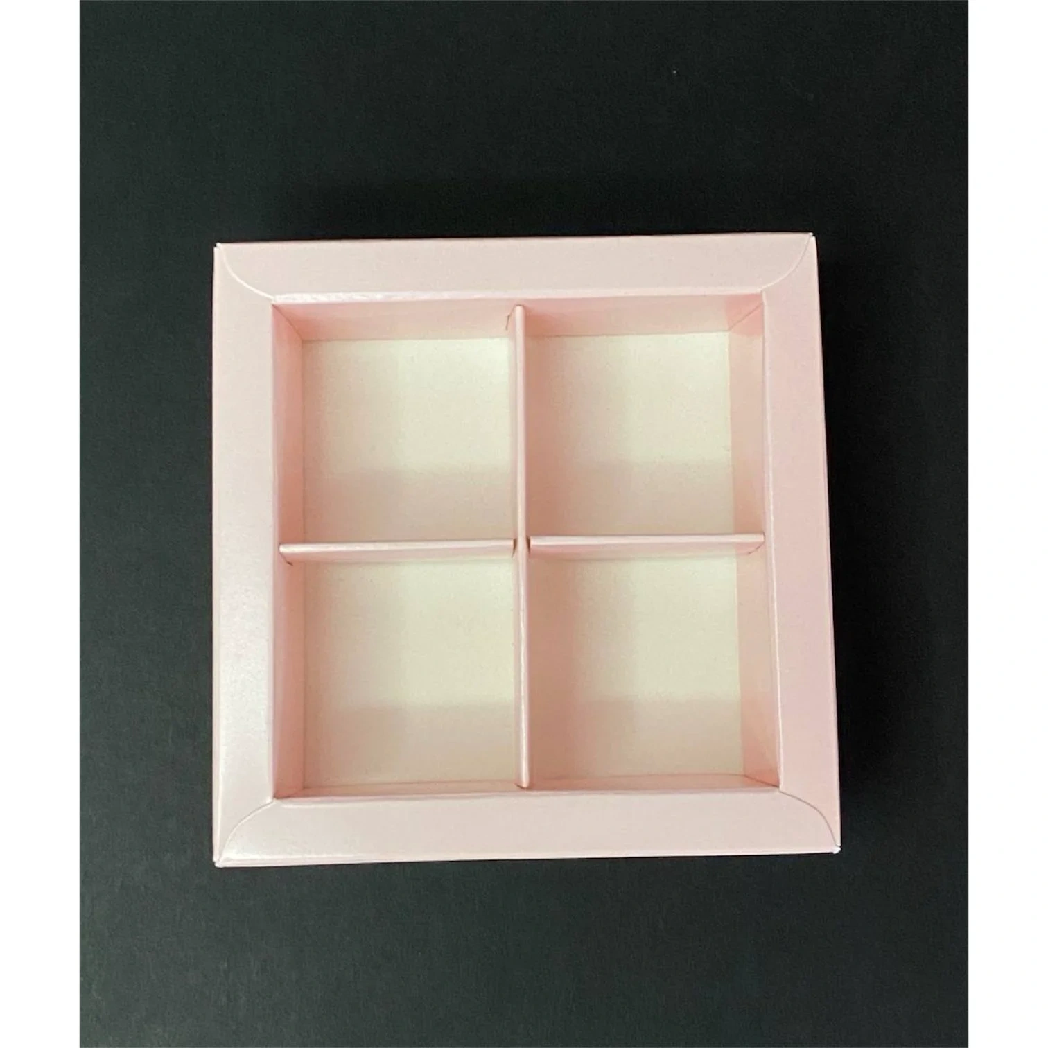 Коробка Box.kz 4 ячейки 10х10х3,5 см 10 шт розовая  - фото 3