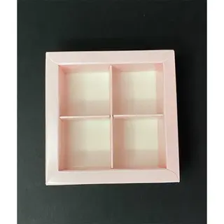 Коробка Box.kz 4 ячейки 10х10х3,5 см 10 шт розовая  - фото 3