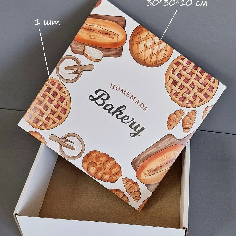 Коробка Box.kz Bakery 30х30х10 см 