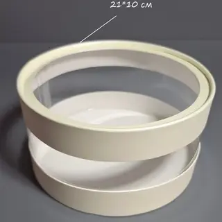 Коробка-тубус Box.kz Аквабокс 21x10см бежевая 