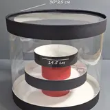 Коробка Box.kz этажерка 30x25см черная 