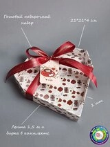 Коробка Fortress box 1 шт, 21х21х4 см 