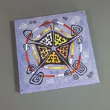 Коробка Box.kz этно 25.5х25.5х2см 5шт  - фото 2