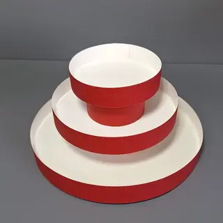 Коробка Box.kz аква-тубус 30х25 см 2 яруса красная  - фото 2