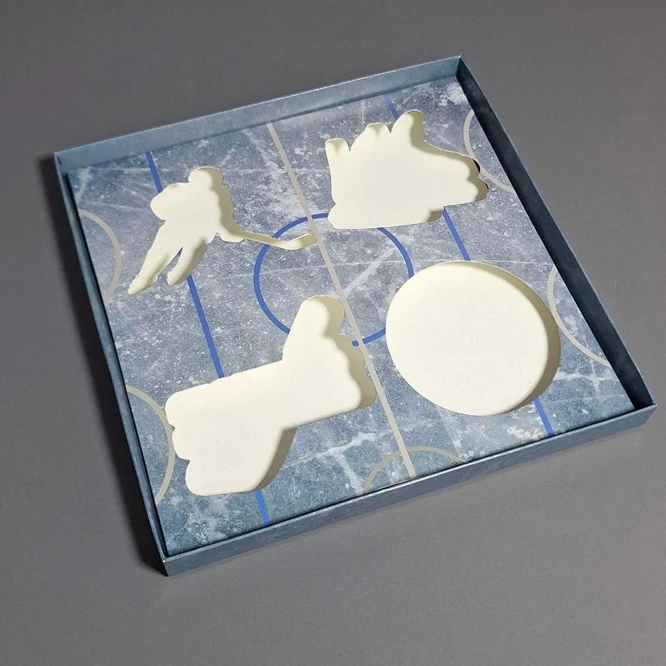 Коробка Box.kz к342 хоккей 22х22х2см  - фото 4