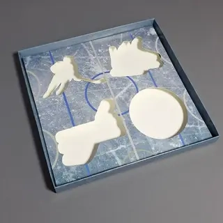 Коробка Box.kz к342 хоккей 22х22х2см  - фото 4