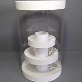 Коробка Box.kz аква-тубус 2 яруса белая 