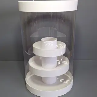 Коробка Box.kz аква-тубус 2 яруса белая 