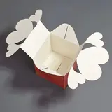 Коробка Box.kz Красное сердце 10х10х10 см 5 шт 