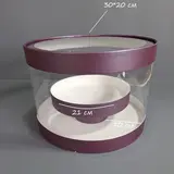 Коробка Box.kz аква-тубус 2 яруса 30х20 см фиолетовая  - фото 3