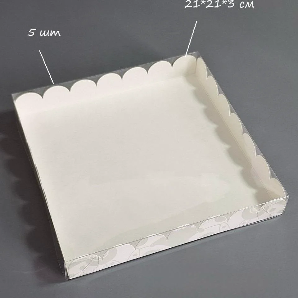 Набор коробок Box.kz КП43 21х21х3см 5шт белый 