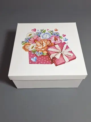 Коробка Fortress box КГ152 Подарок 20х20х10см  - фото 3