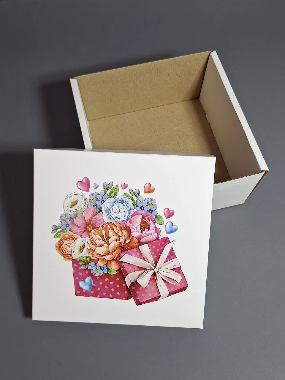 Коробка Fortress box КГ152 Подарок 20х20х10см  - фото 2