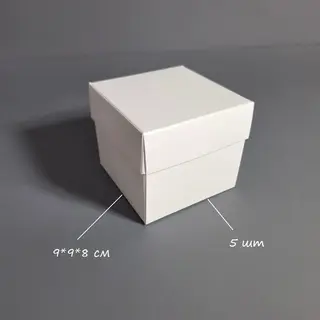 Набор коробок Box.kz 9x9x8см 5шт белый 