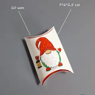 Коробка Box.kz Санта 9х6х2.5 см 10 шт 