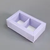 Коробка Box.kz на 2 ячейки 20 шт фиолетовые  - фото 2