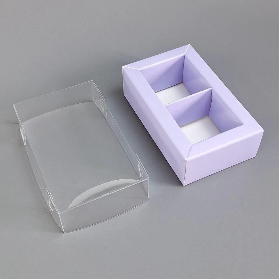 Коробка Box.kz на 2 ячейки 20 шт фиолетовые  - фото 6