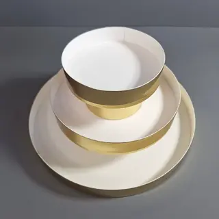 Коробка Box.kz аква-тубус 25х30 см 2 яруса золотая  - фото 5