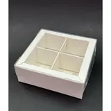 Коробка Box.kz 4 ячейки белая 10х10х3,5 см 10 шт  - фото 3