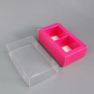 Коробки Box.kz на 2 ячейки 200 шт розовые  - фото 2