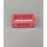 Коробка Box.kz 2 ячейки 10х6х3 см 10 шт красная  - фото 2