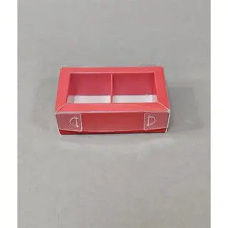 Коробка Box.kz 2 ячейки 10х6х3 см 10 шт красная 