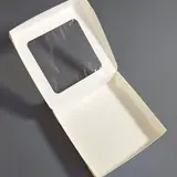 Коробка Box.kz с окном 15.5х15.5х4 см 5 шт белая 