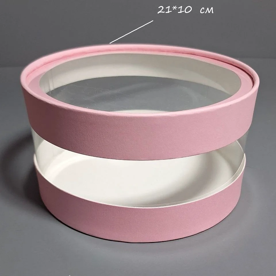 Коробка-тубус Box.kz Аквабокс 21x10 см розовая 