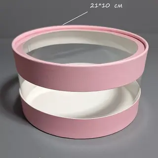 Коробка-тубус Box.kz Аквабокс 21x10 см розовая 