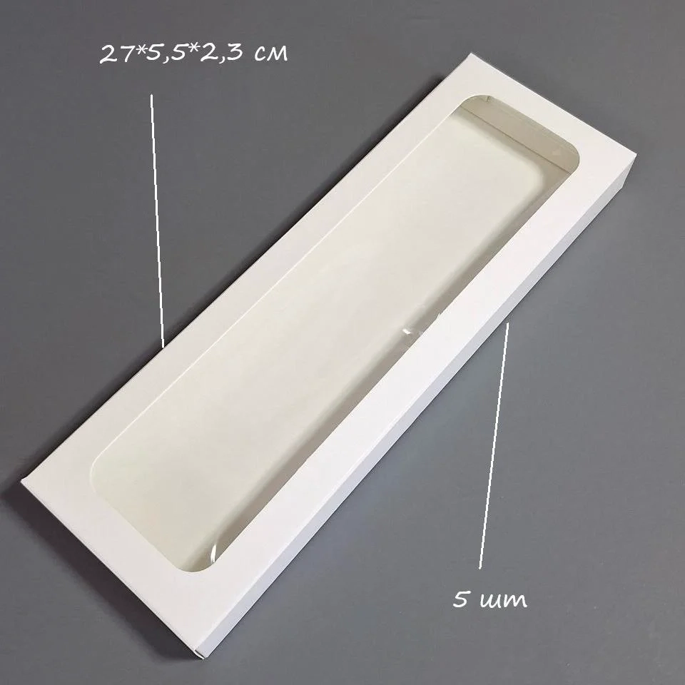 Коробка Box.kz 27x5.5x2.3см 5шт белая 