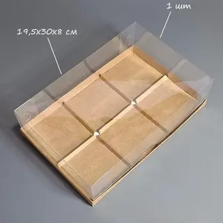 Коробка Box.kz кп98 19.5х30х8см крафт 