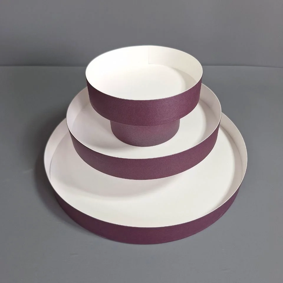 Коробка Box.kz аква-тубус 3 яруса 30х25 см фиолетовая  - фото 2