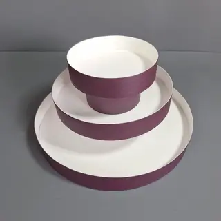 Коробка Box.kz аква-тубус 3 яруса 30х25 см фиолетовая  - фото 2