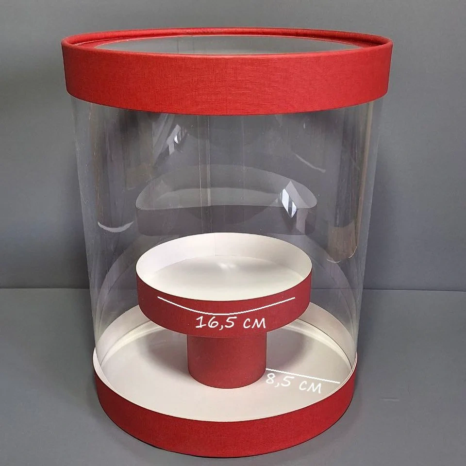 Коробка Box.kz аква-тубус 1 ярус красный 