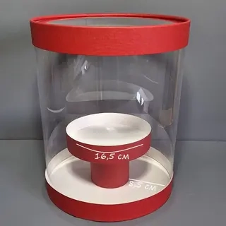 Коробка Box.kz аква-тубус 1 ярус красный 