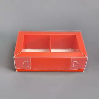 Коробки Box.kz на 2 ячейки 200 шт красные 