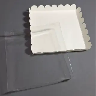 Коробка Box.kz 21х21х3 см 5 шт белая 