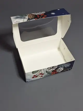 Коробка Fortress box КО45 Новый год 15х10х5см шишки  - фото 3