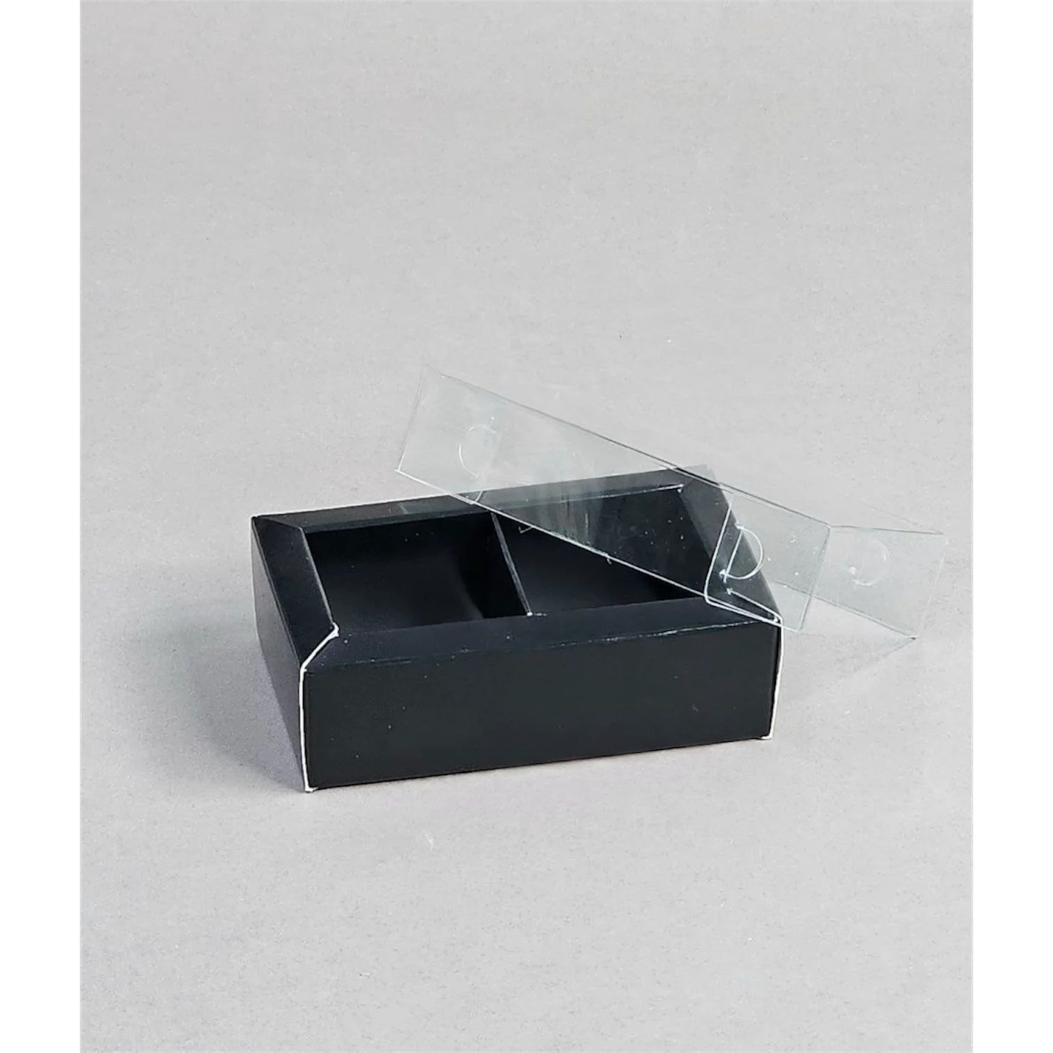 Коробка Box.kz 2 ячейки 10х6х3 см 10 шт черная 