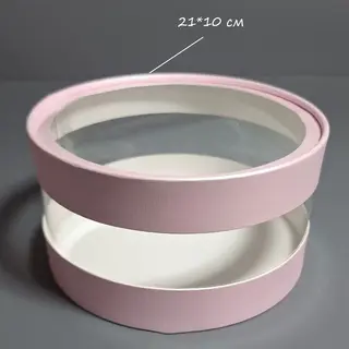 Коробка Box.kz Аквабокс Пудра 21x10см розовая 