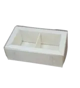 Коробка Box.kz 2 ячейки 10х6х3 см 10 шт белая 