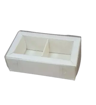 Коробка Box.kz 2 ячейки 10х6х3 см 10 шт белая 