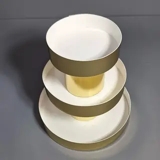 Коробка Box.kz акватубус 3 яруса 30х21см золотистая  - фото 2