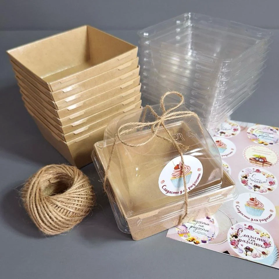 Набор коробок Box.kz Крафт 8.5x8.5x9см 10шт  - фото 3