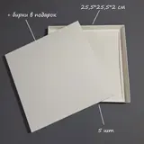 Коробка Box.kz 25.5х25.5х2см 5шт белая 