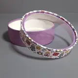 Коробка Box.kz Новый год 18x5см фиолетовая 