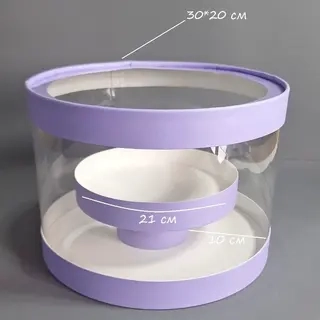 Коробка Box.kz Акватубус 30x20см фиолетовая 