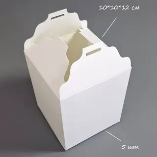 Коробка Box.kz 10х10х12 см 5 шт белая  - фото 2